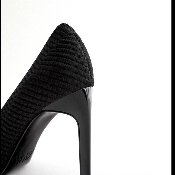 Zara stretch black heels - Picture 3 of 5